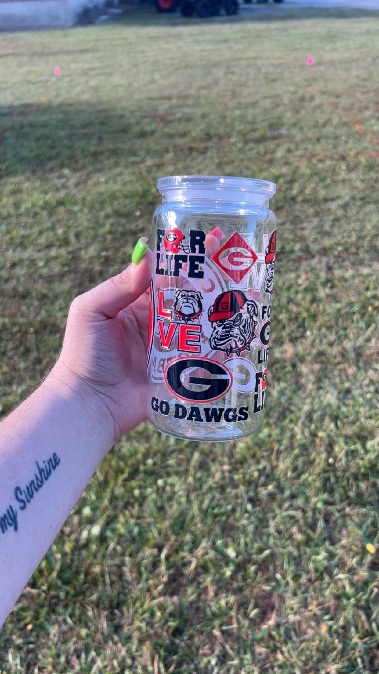 Georgia Bulldogs- 16oz Plastic