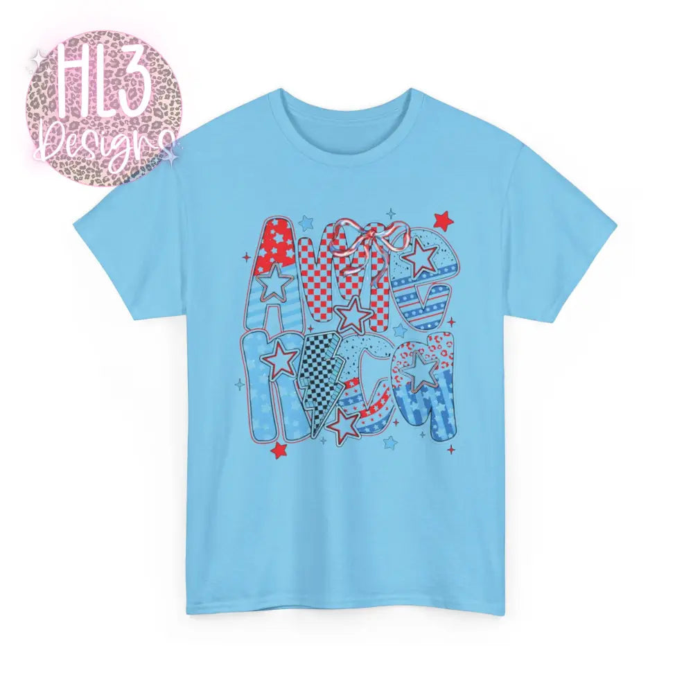 America Tee - Sky / S - T-Shirt