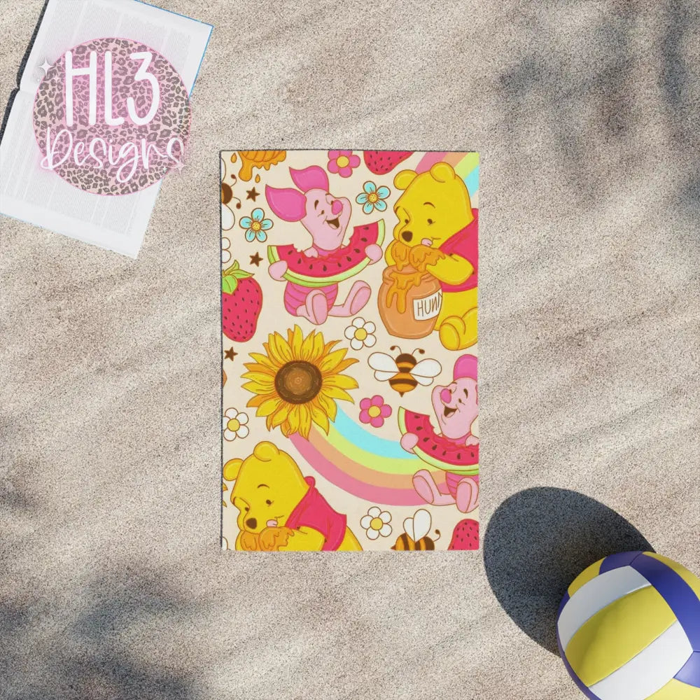 Summer Winnie The Pooh Beach Towel - 18’’ x 27’’ - Home Decor