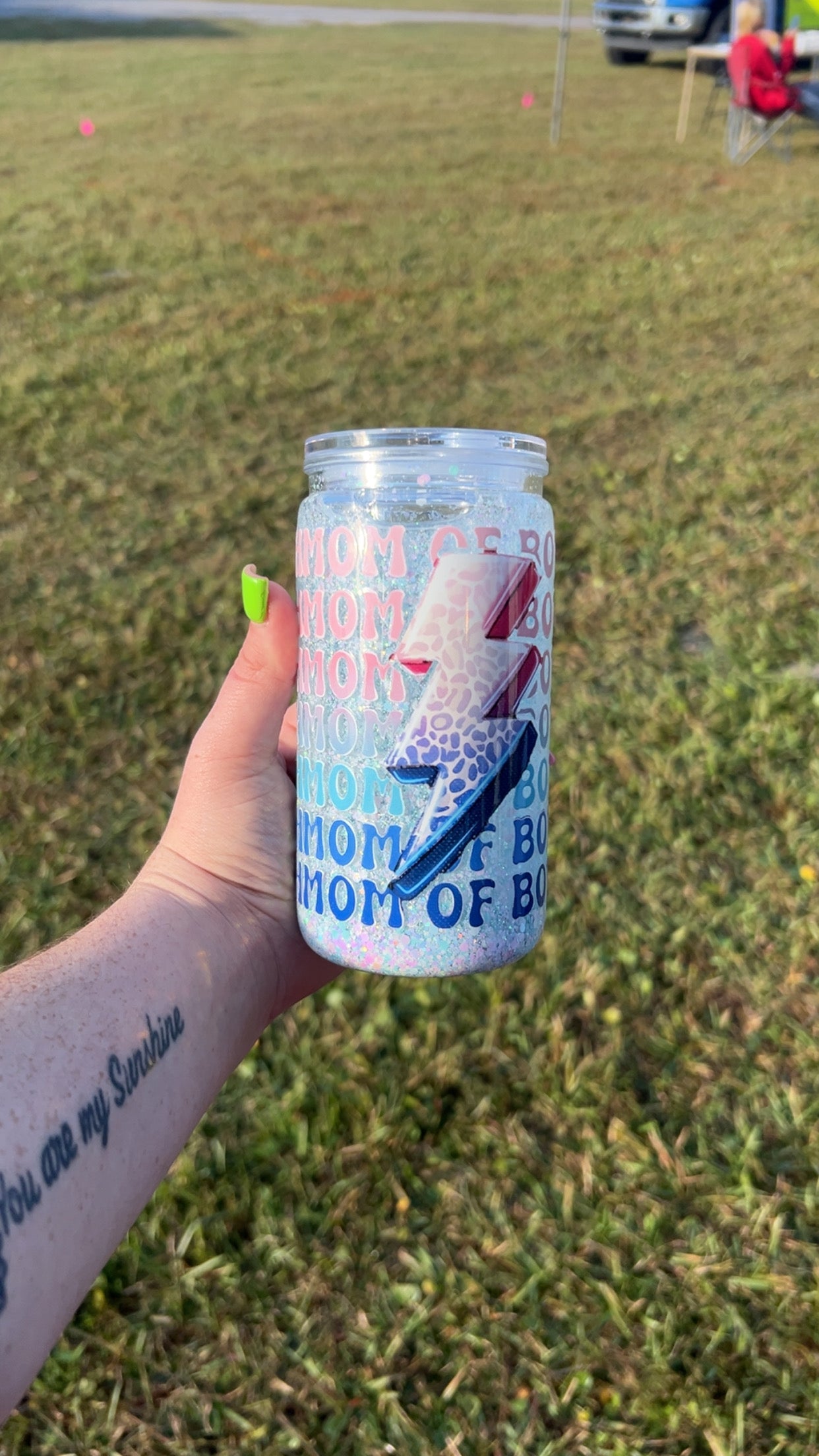 Mom of Both - 16oz Plastic