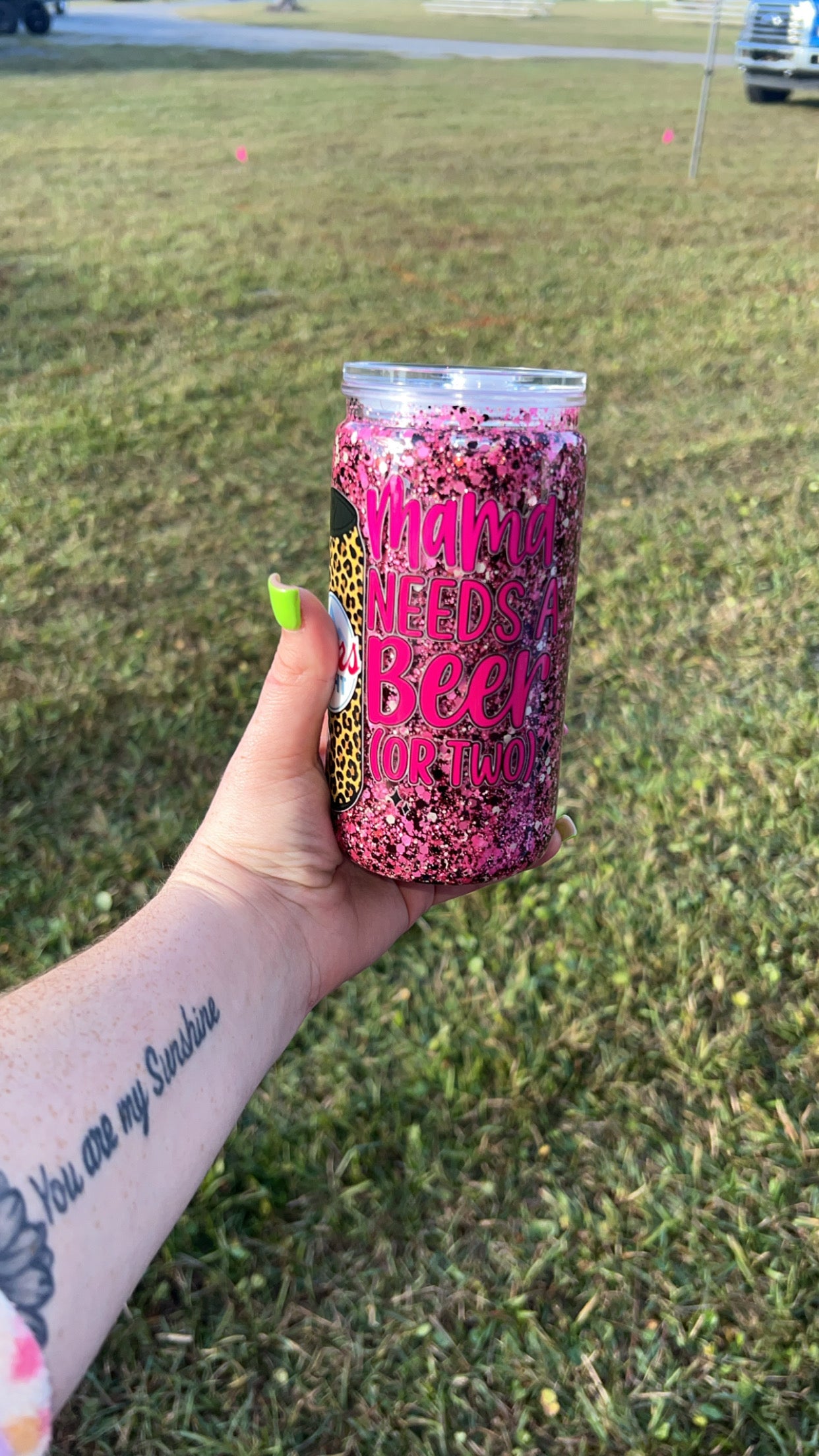 Mama Needs A Beer - 16oz Plastic