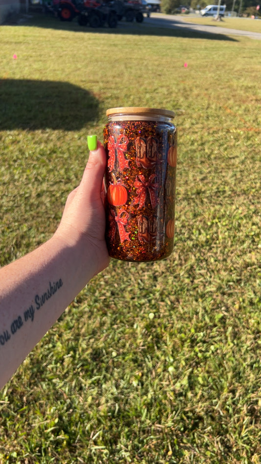 Boots & Bows - 16oz Glass