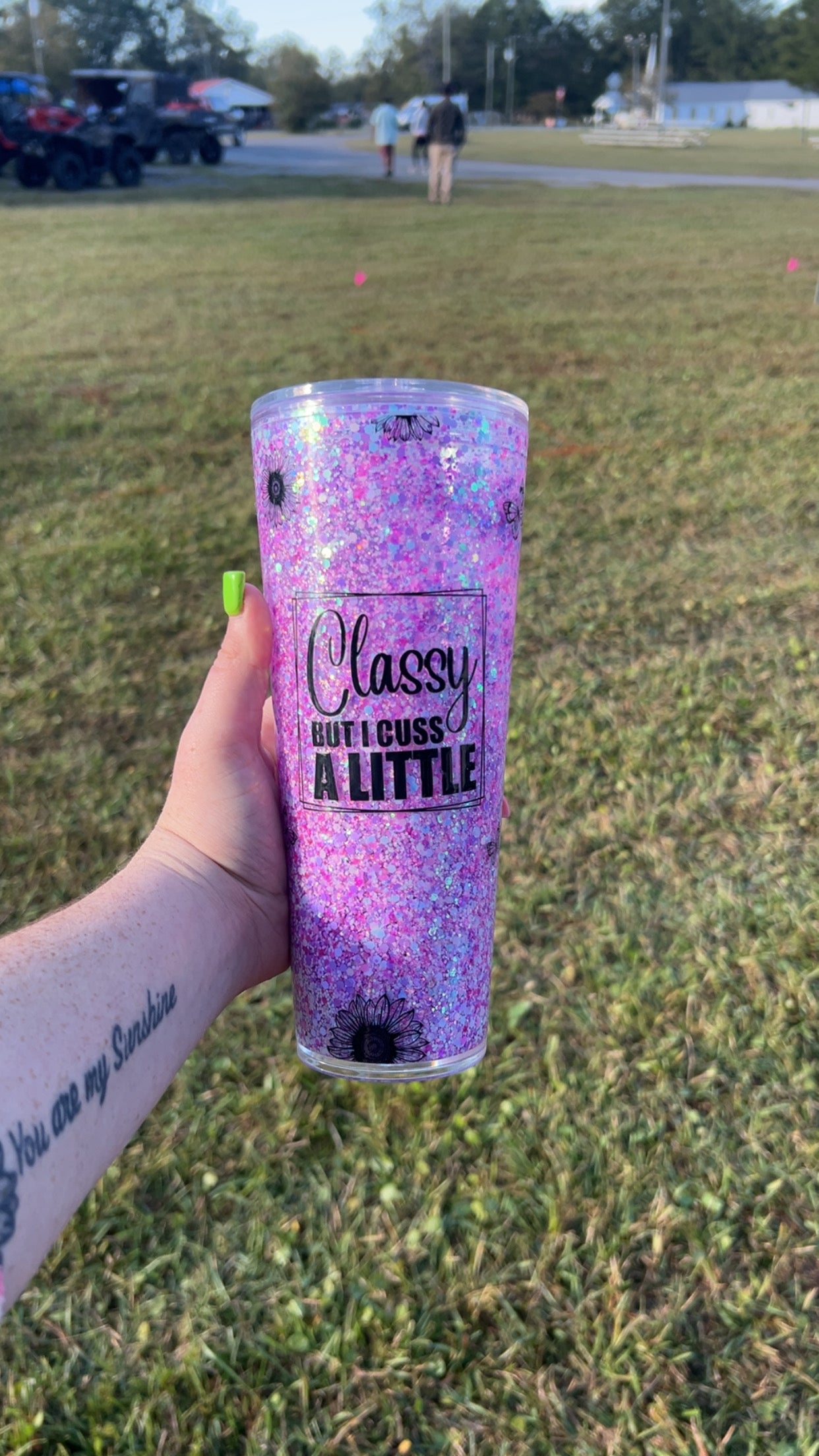 Classy But I Cuss A Little - 24oz Plastic