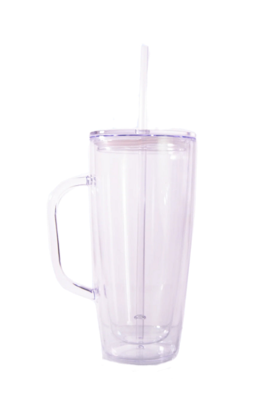 Design Your Own - 25oz Plastic W/ Handle Snowglobe Cup