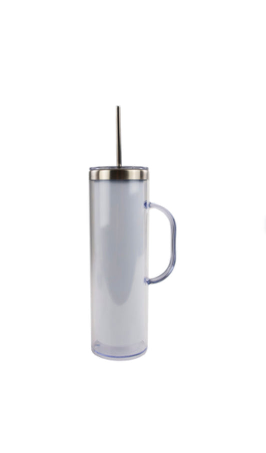 Design Your Own - 20oz Stainless Steel Snowglobe w/ Handle