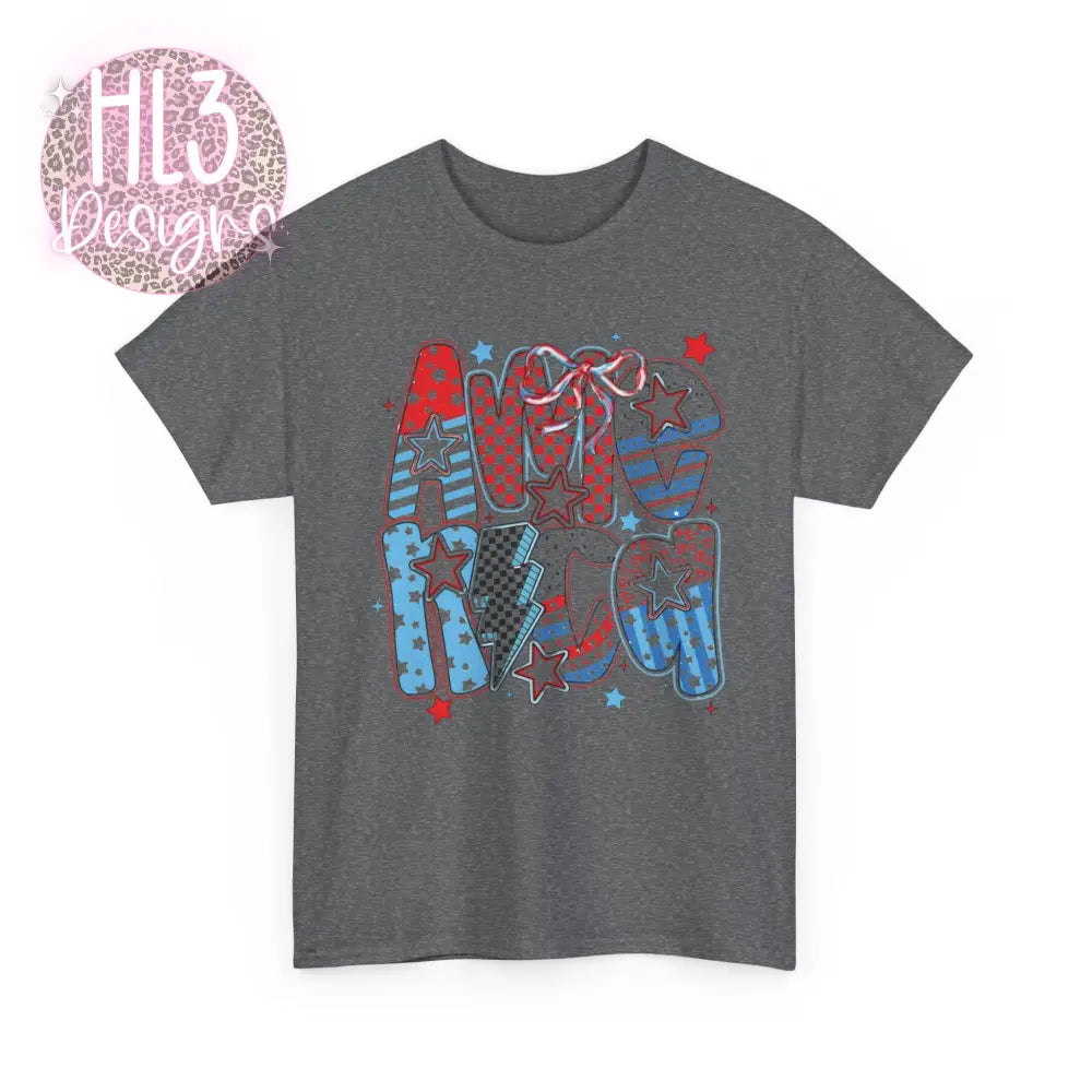 America Tee - Graphite Heather / S - T-Shirt