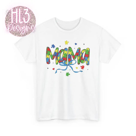 Autism Mama Tee - White / S - T-Shirt