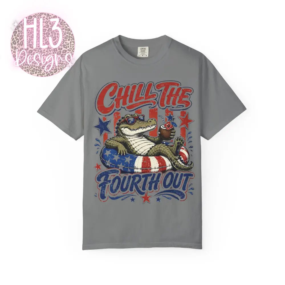 Chill The Fourth Out T-shirt - Grey / S - T-Shirt