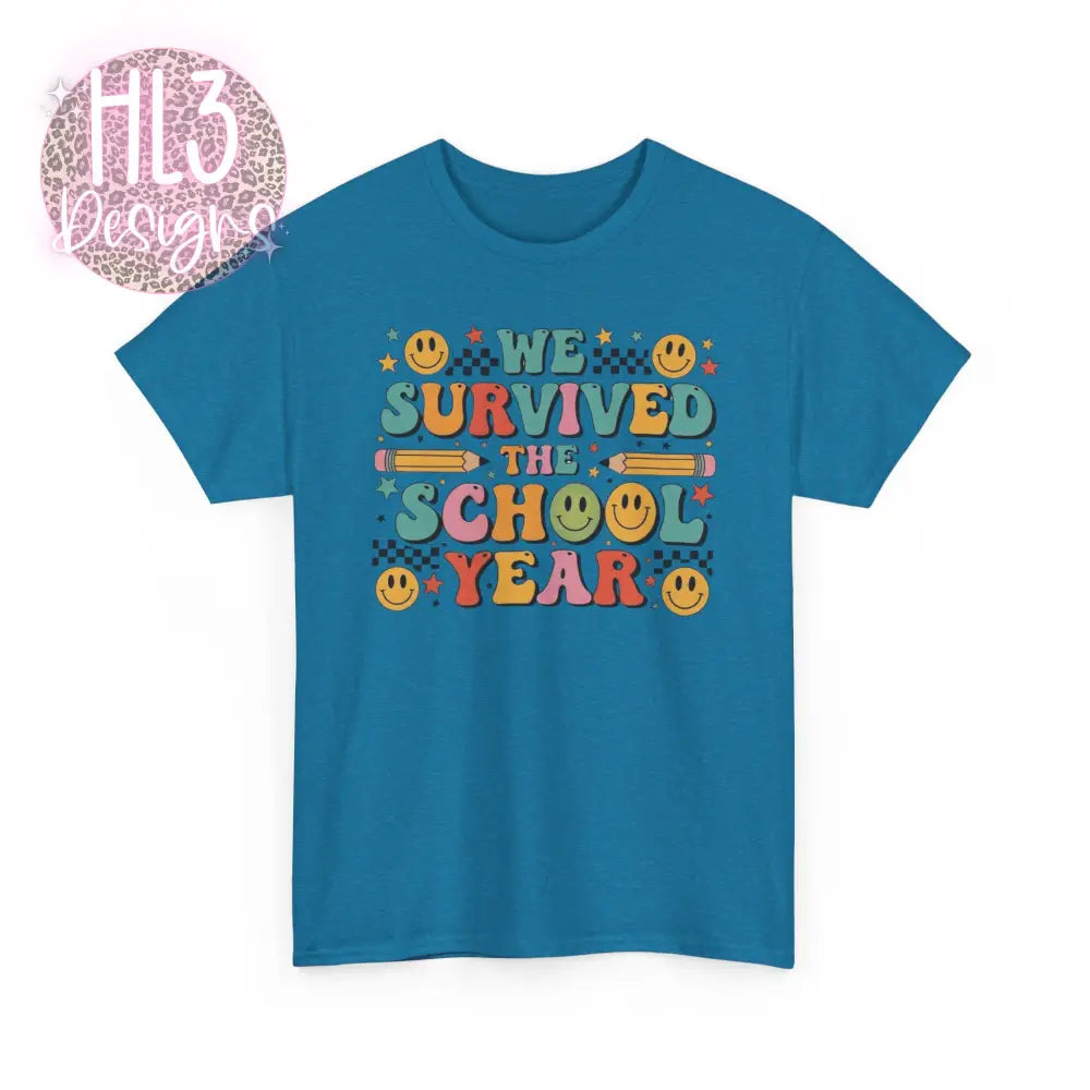End of School Tee - Antique Sapphire / S - T-Shirt