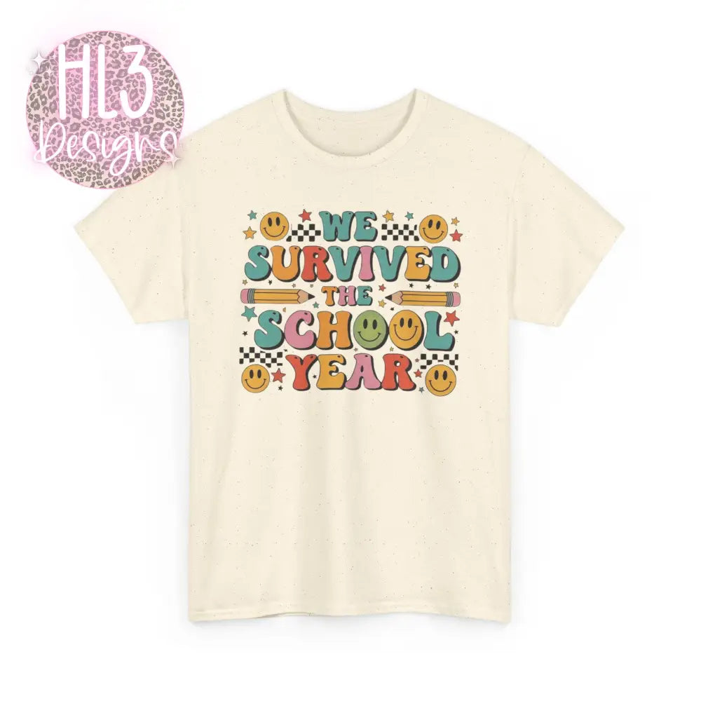 End of School Tee - Natural / S - T-Shirt