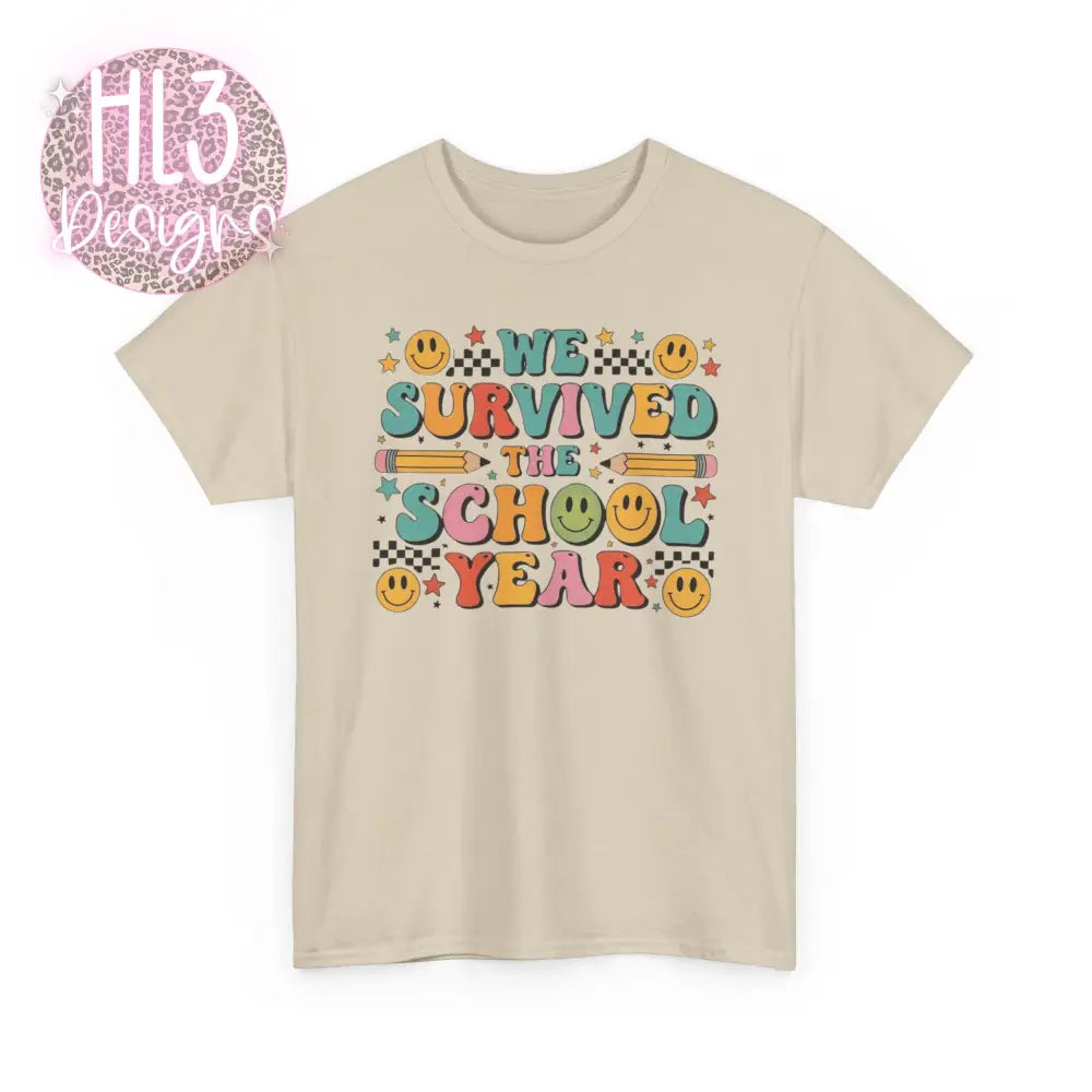 End of School Tee - Sand / S - T-Shirt