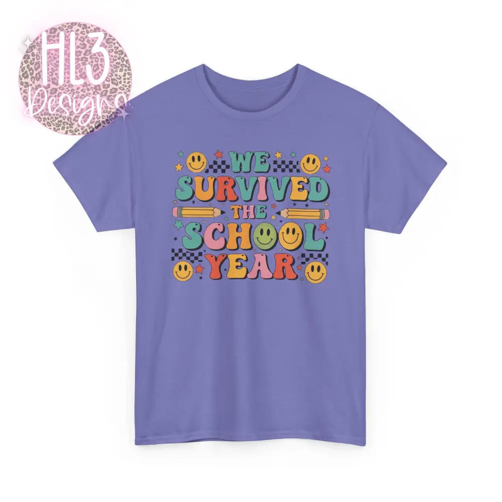 End of School Tee - Violet / S - T-Shirt