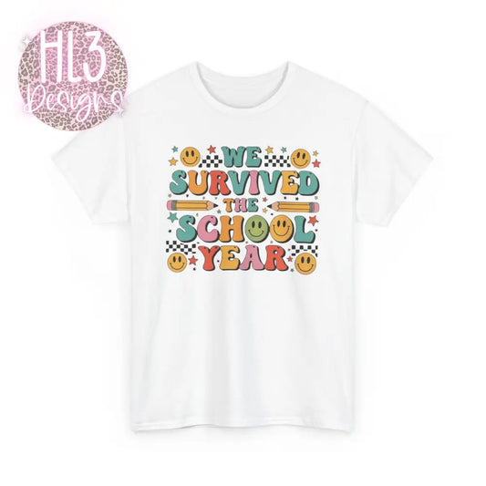 End of School Tee - White / S - T-Shirt