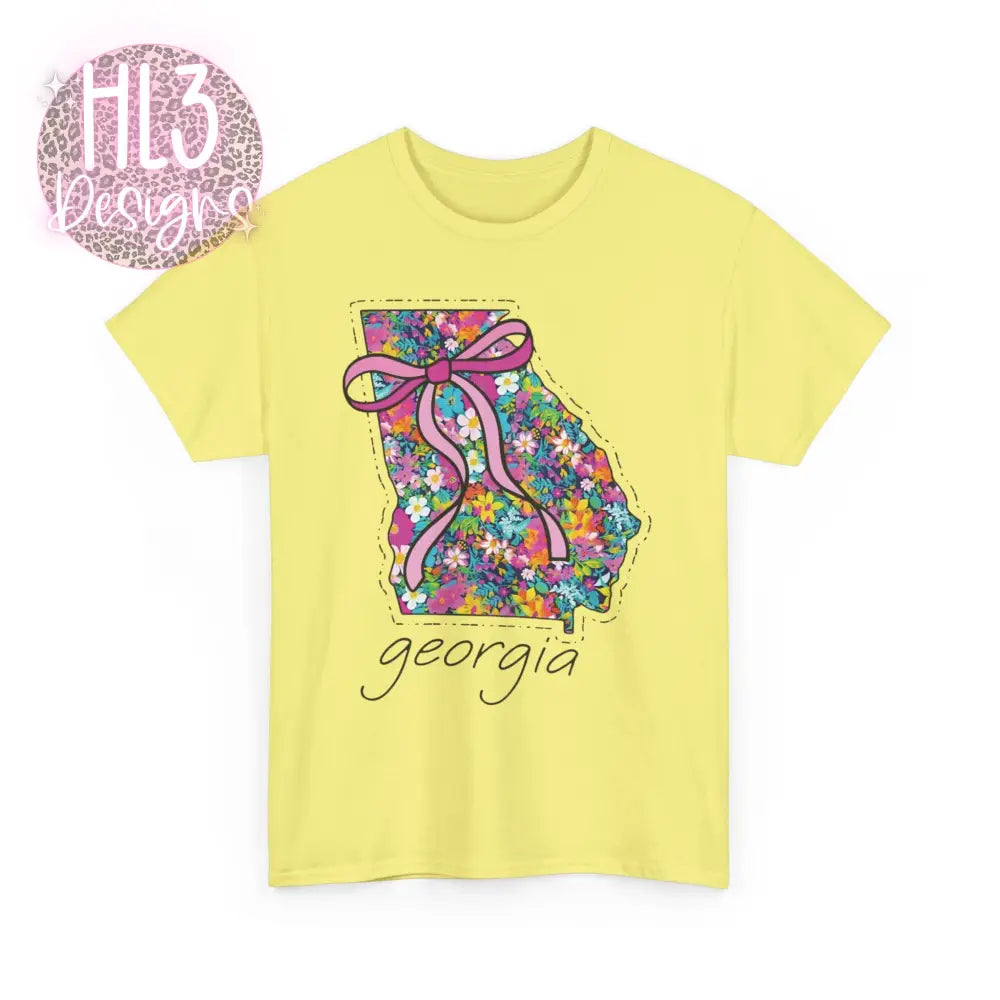 Georgia Floral Tee - Cornsilk / S - T-Shirt