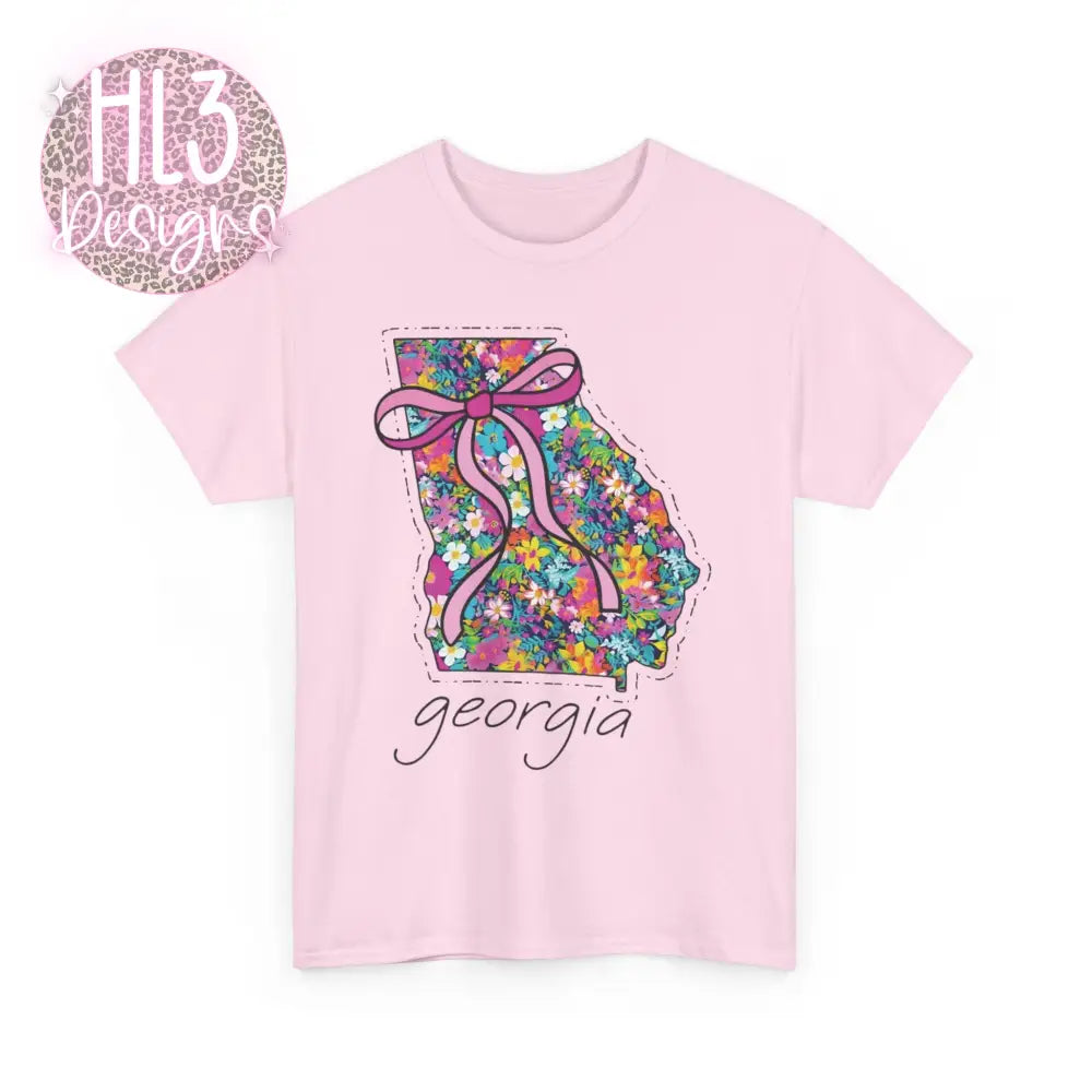 Georgia Floral Tee - Light Pink / S - T-Shirt