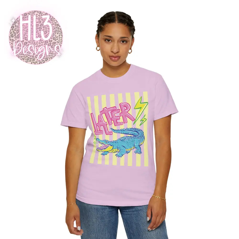 Later Gator After While Crocodile T-Shirt Comfort Color - T-Shirt