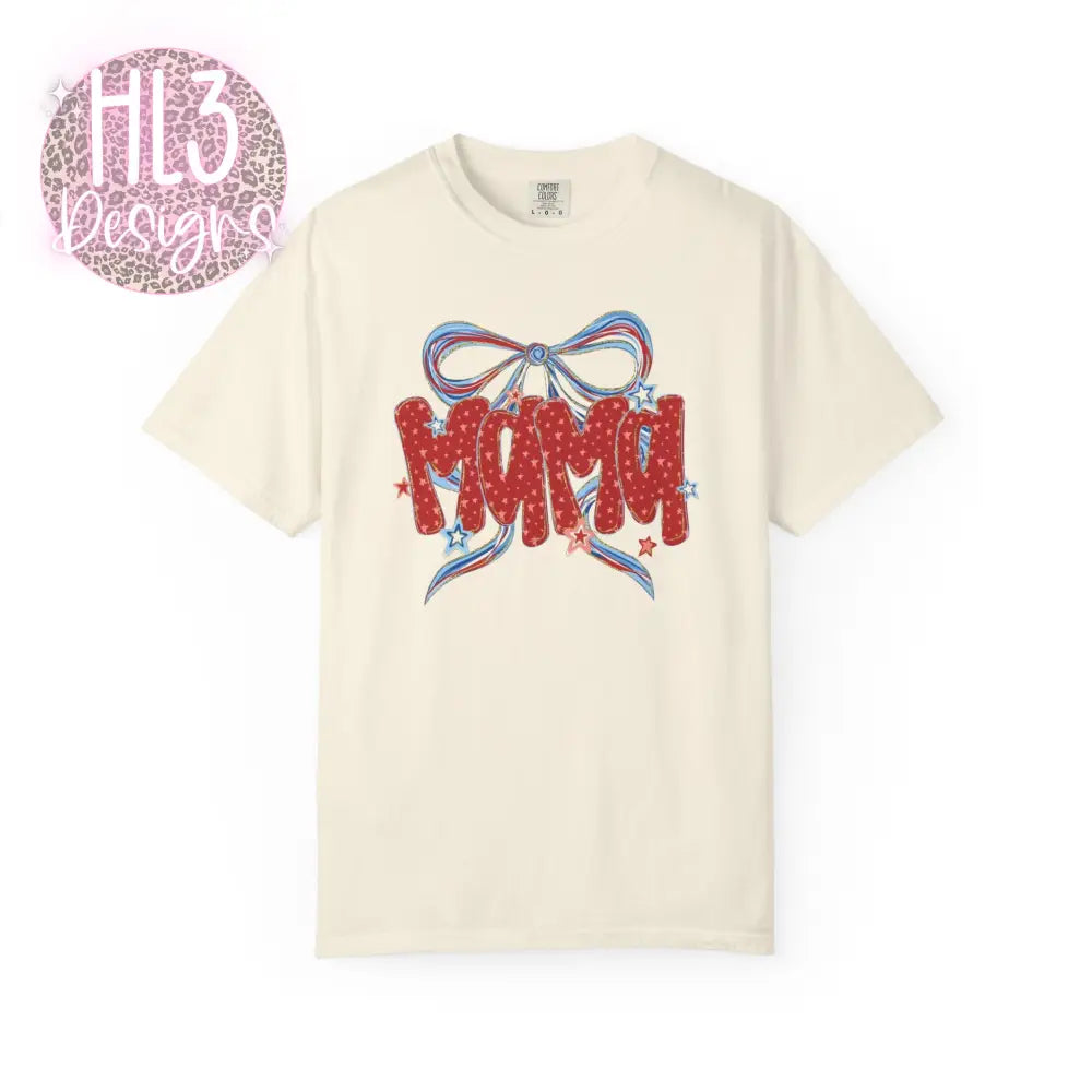 Mama 4th of July Comfort Color T-shirt - Ivory / L - T-Shirt