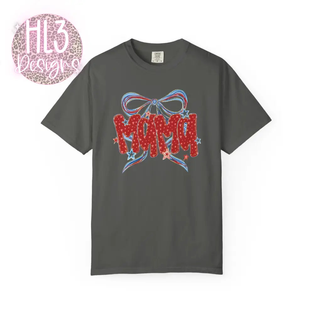 Mama 4th of July Comfort Color T-shirt - Pepper / M - T-Shirt