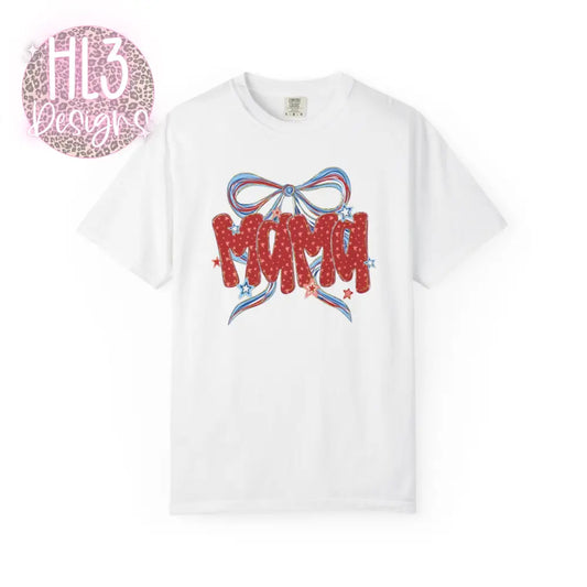 Mama 4th of July Comfort Color T-shirt - White / S - T-Shirt