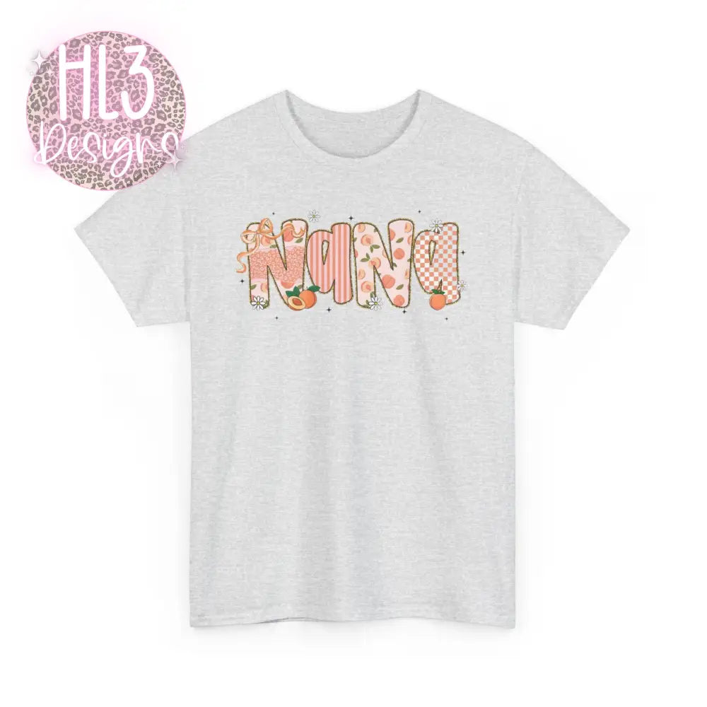 Nana Peach Tee - Ash / S - T-Shirt