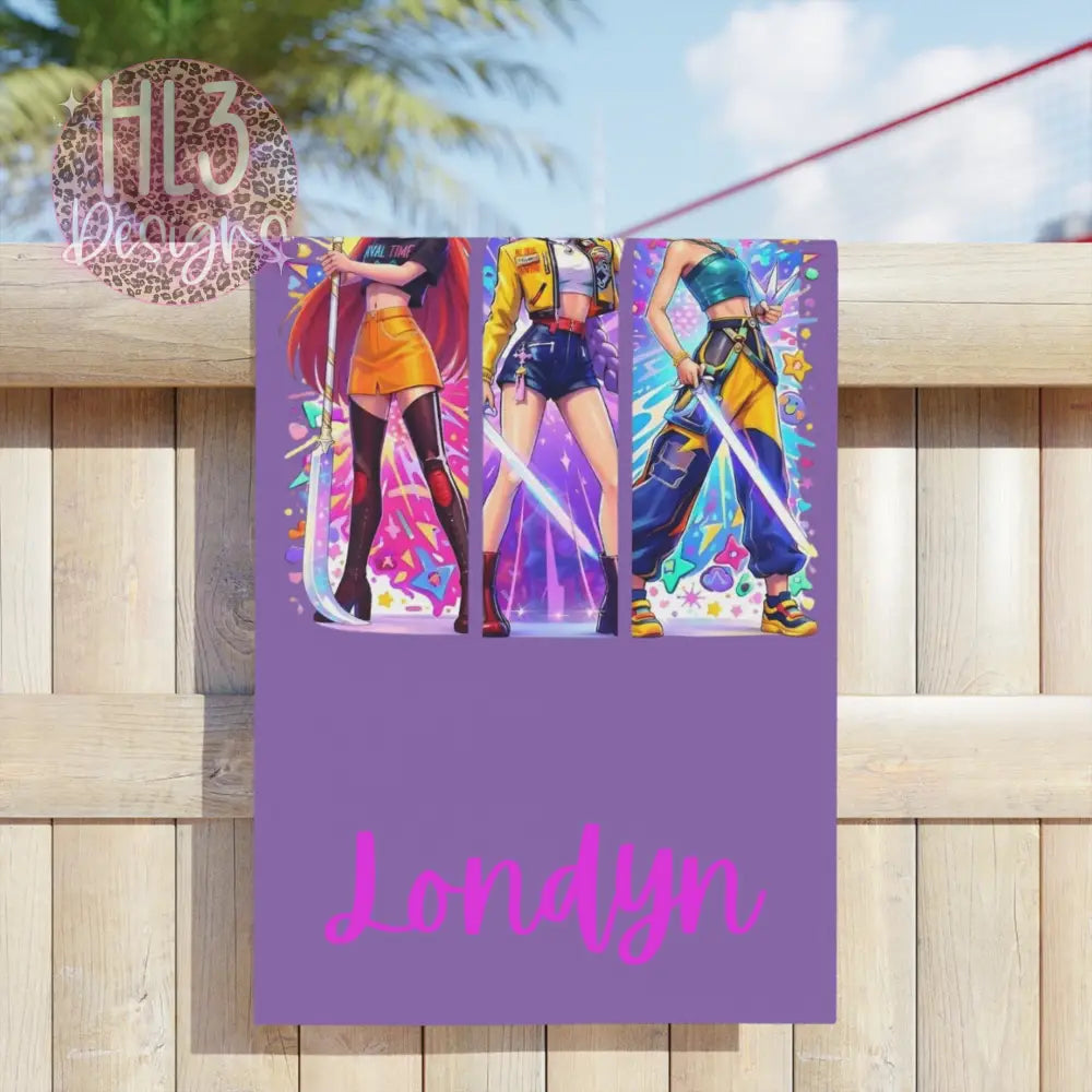 Personalized KPop Beach Towels - 24’’ x 44’’ - Home Decor