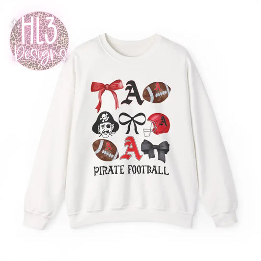 Pirate Football Sweatshirt - White / S - Sweatshirt