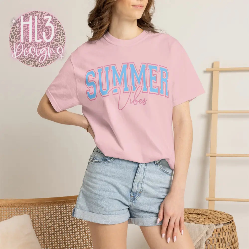Summer Vibes Comfort Color Tee - Blossom / S - T-Shirt