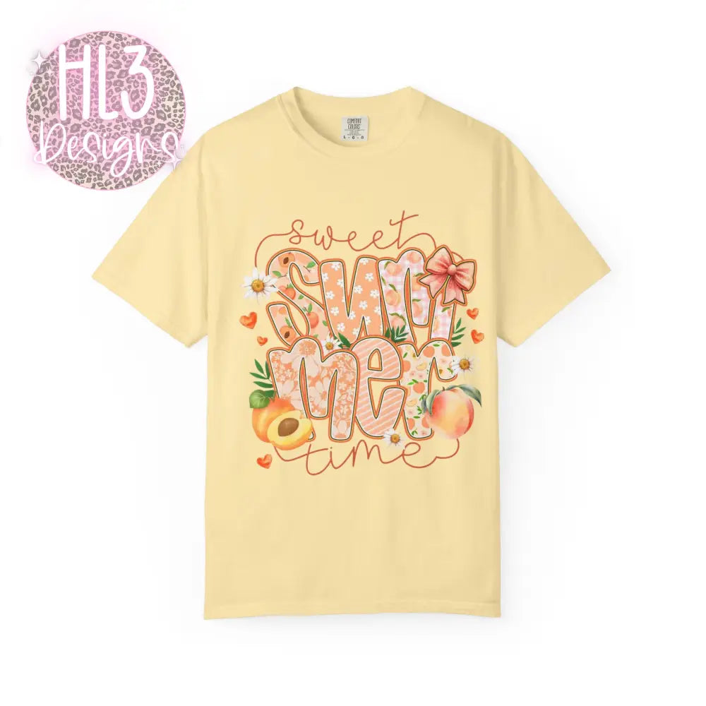Sweet Summer Time - Peach - Comfort Color - Banana / S - T-Shirt