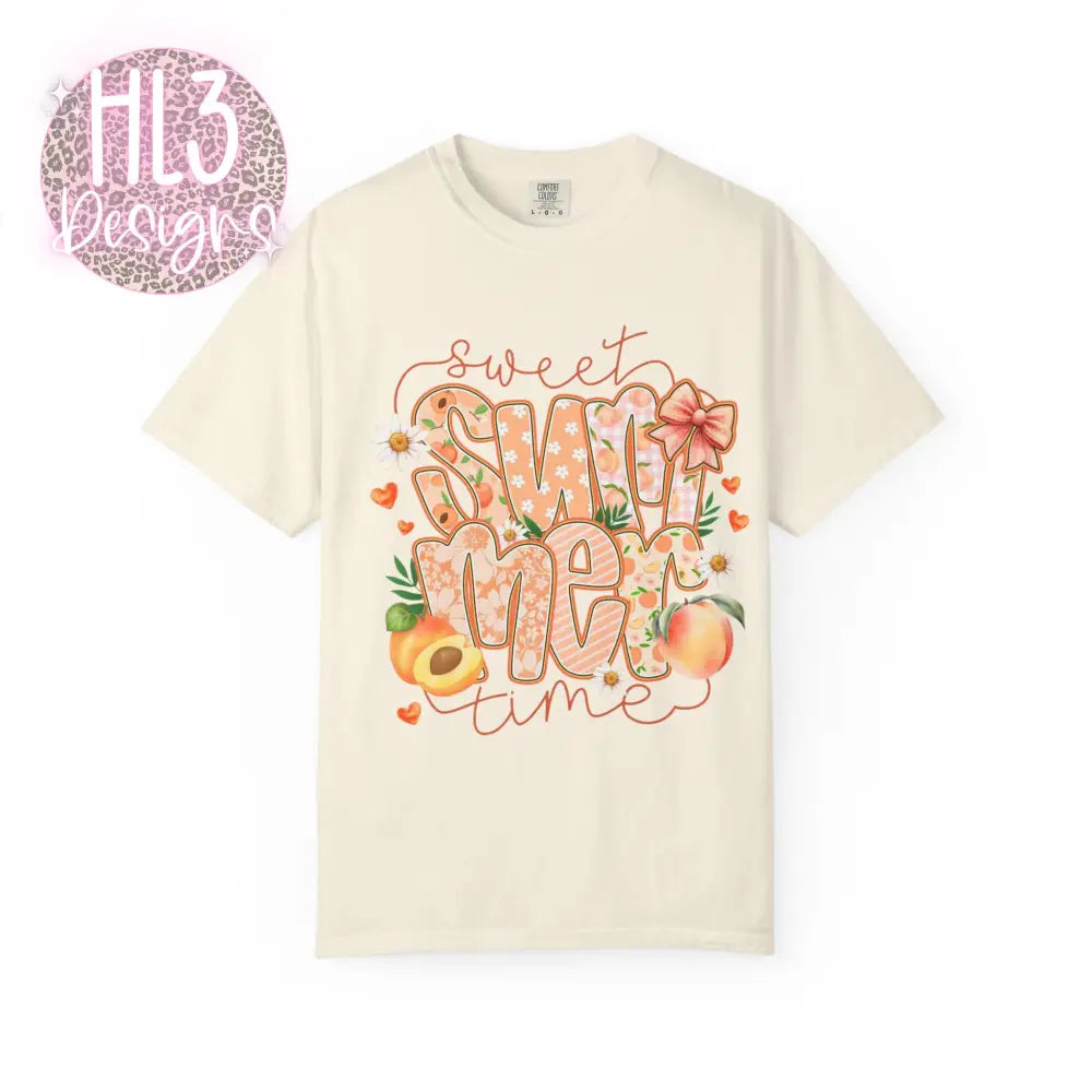 Sweet Summer Time - Peach - Comfort Color - Ivory / L - T-Shirt