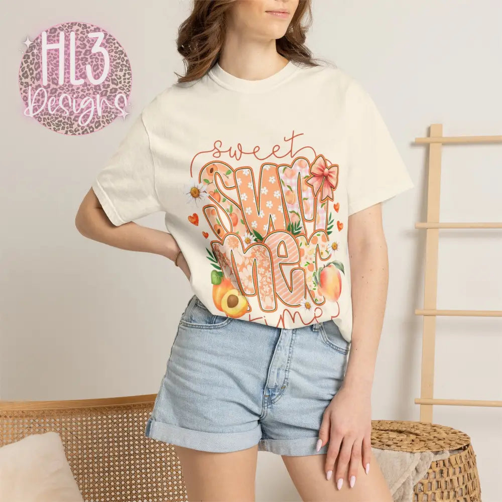 Sweet Summer Time - Peach - Comfort Color - T-Shirt