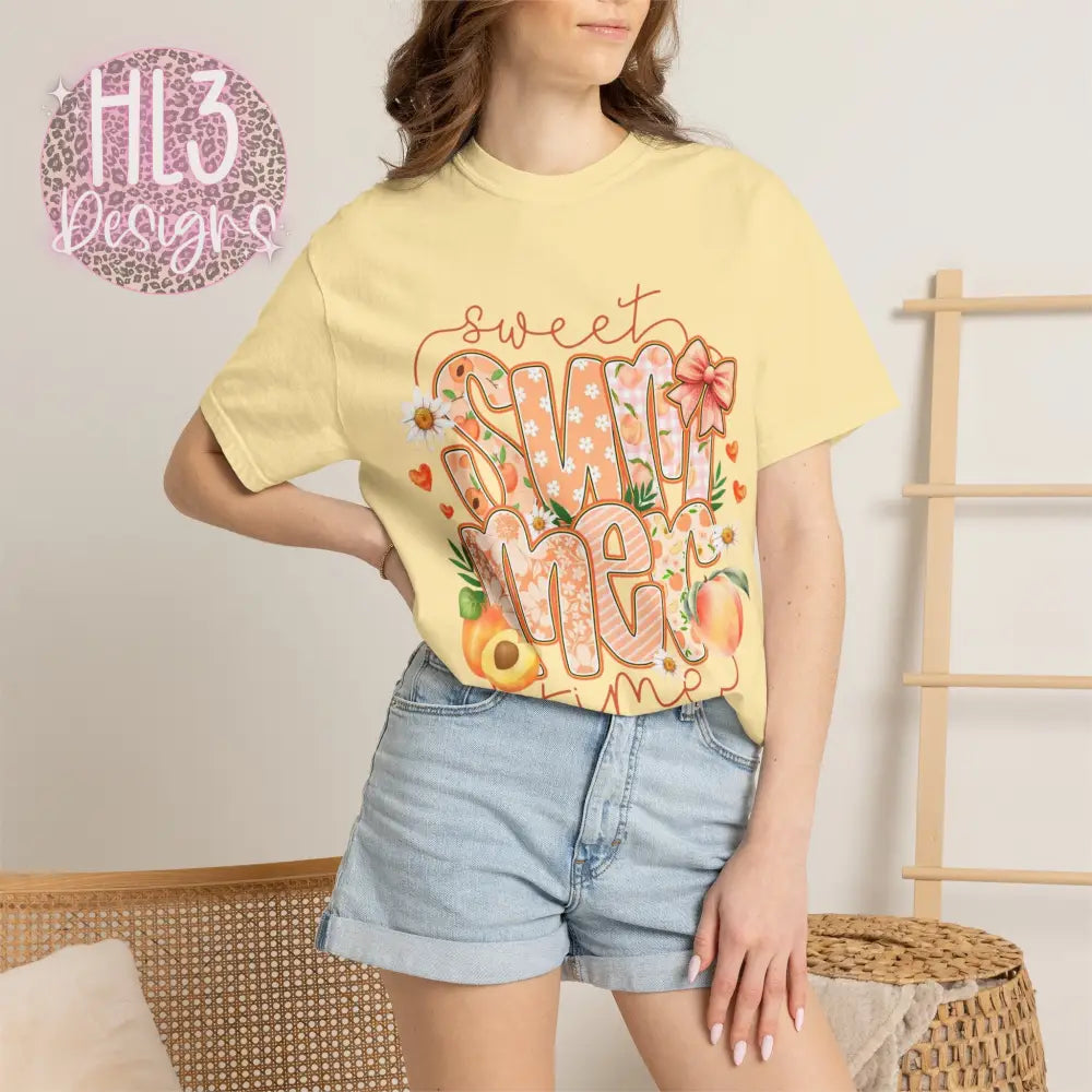Sweet Summer Time - Peach - Comfort Color - T-Shirt