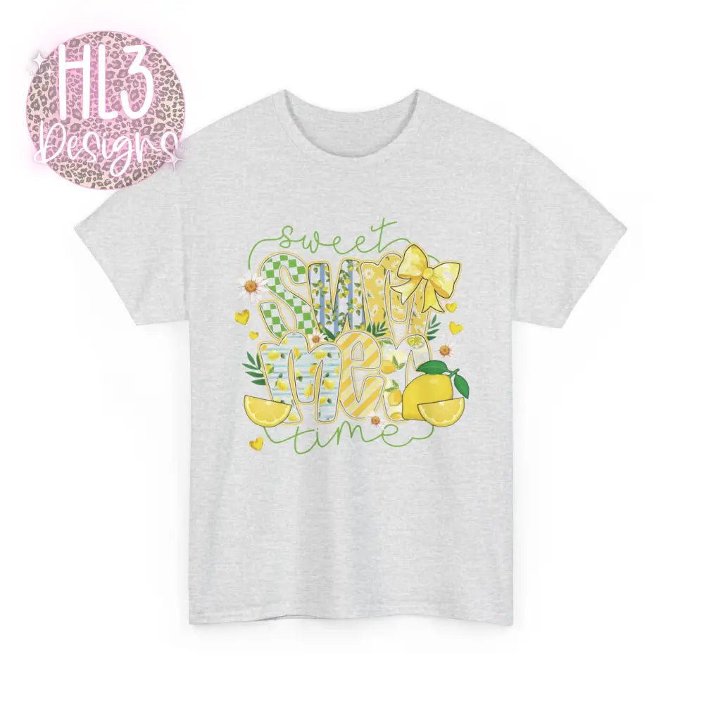 Sweet Summertime Lemon Tee - Ash / S - T-Shirt