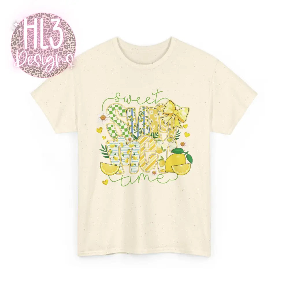 Sweet Summertime Lemon Tee - Natural / S - T-Shirt