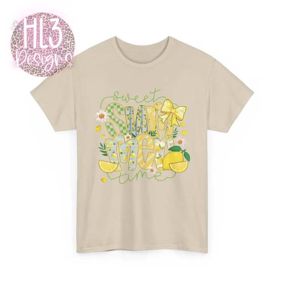 Sweet Summertime Lemon Tee - Sand / S - T-Shirt