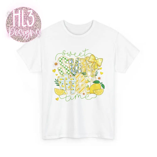 Sweet Summertime Lemon Tee - White / S - T-Shirt
