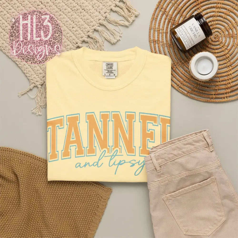 Tanned & Tipsy Comfort Color Tee - T-Shirt