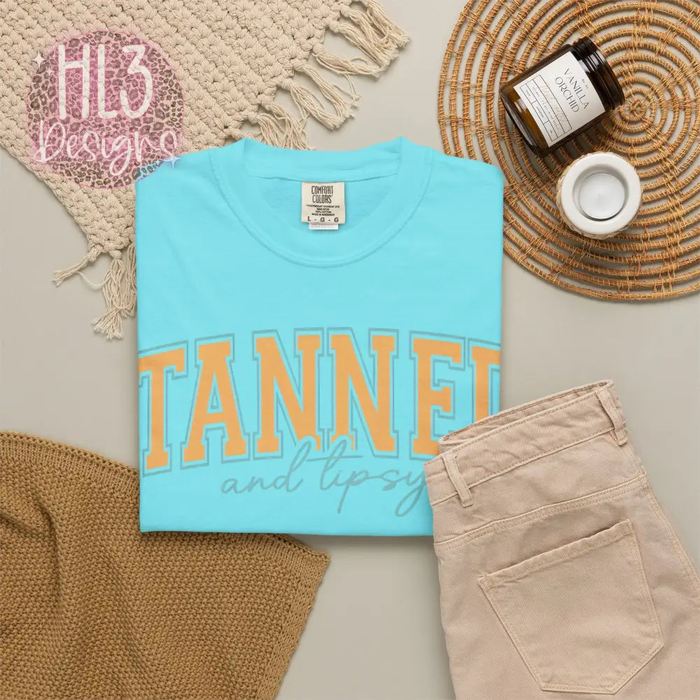 Tanned & Tipsy Comfort Color Tee - T-Shirt