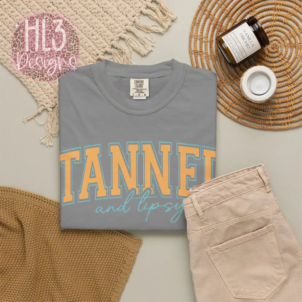 Tanned & Tipsy Comfort Color Tee - T-Shirt