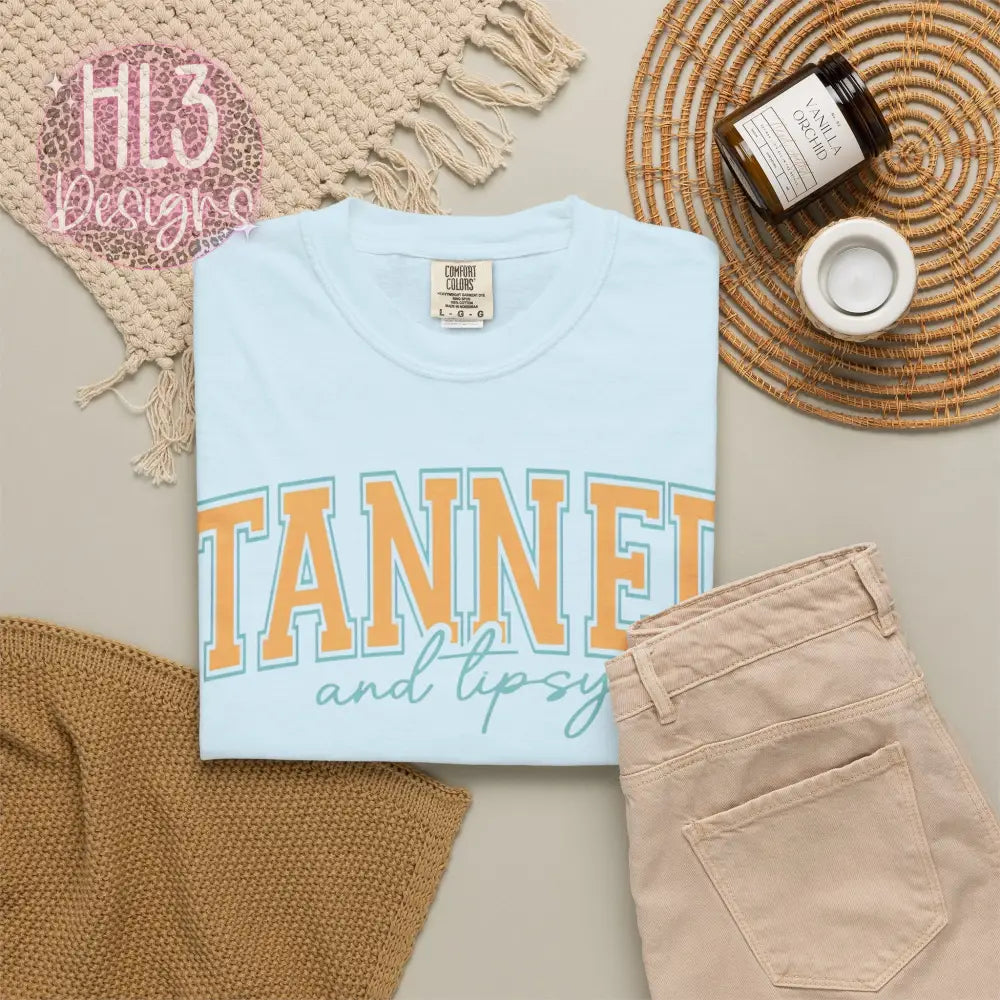 Tanned & Tipsy Comfort Color Tee - T-Shirt