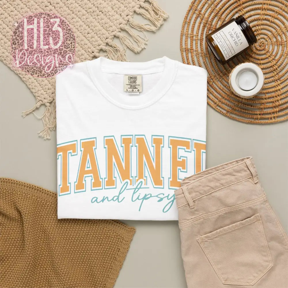 Tanned & Tipsy Comfort Color Tee - T-Shirt