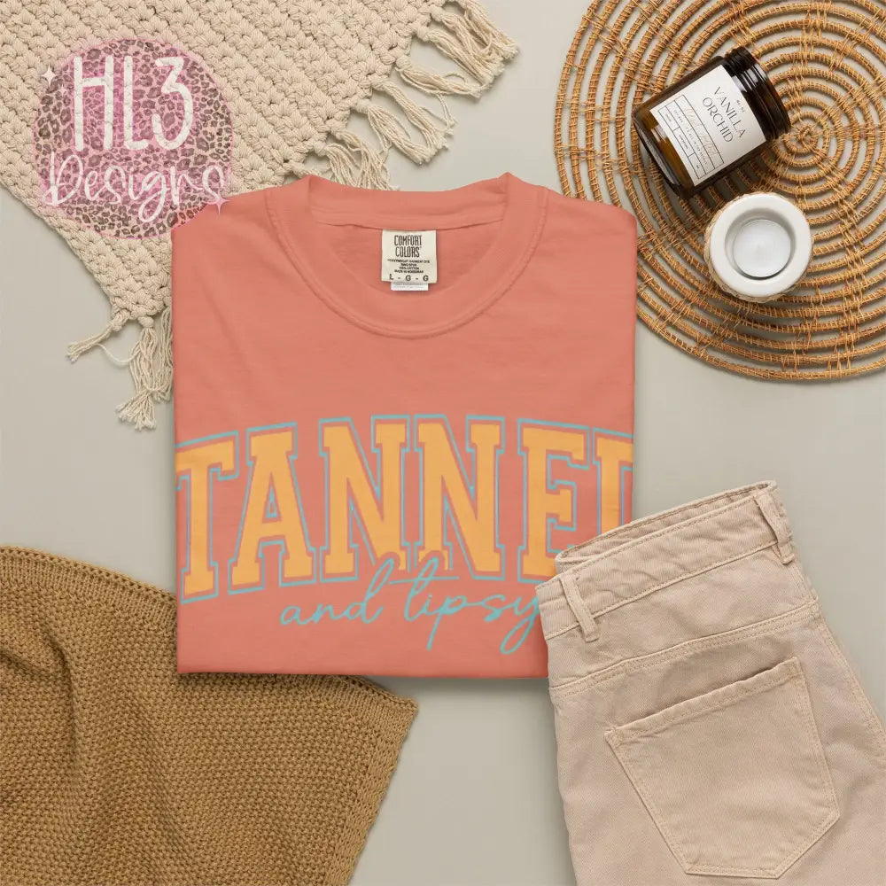 Tanned & Tipsy Comfort Color Tee - T-Shirt