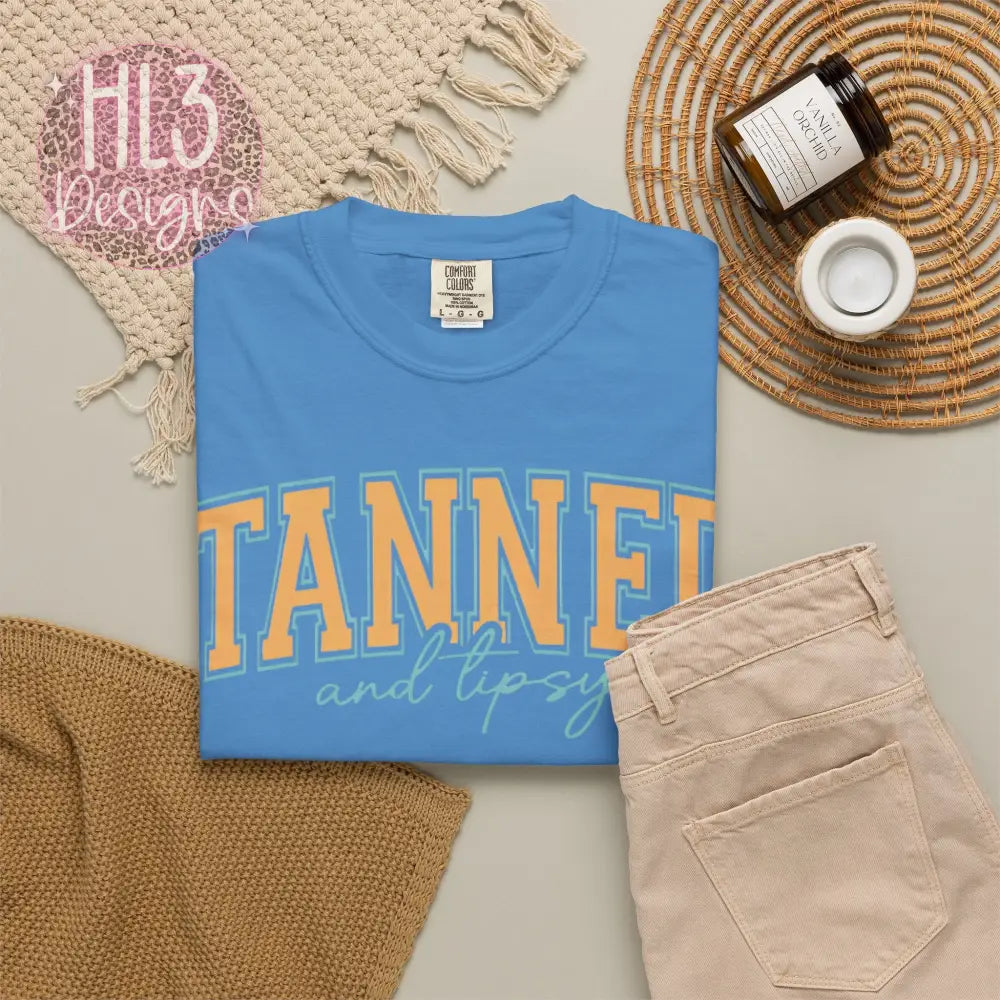 Tanned & Tipsy Comfort Color Tee - T-Shirt
