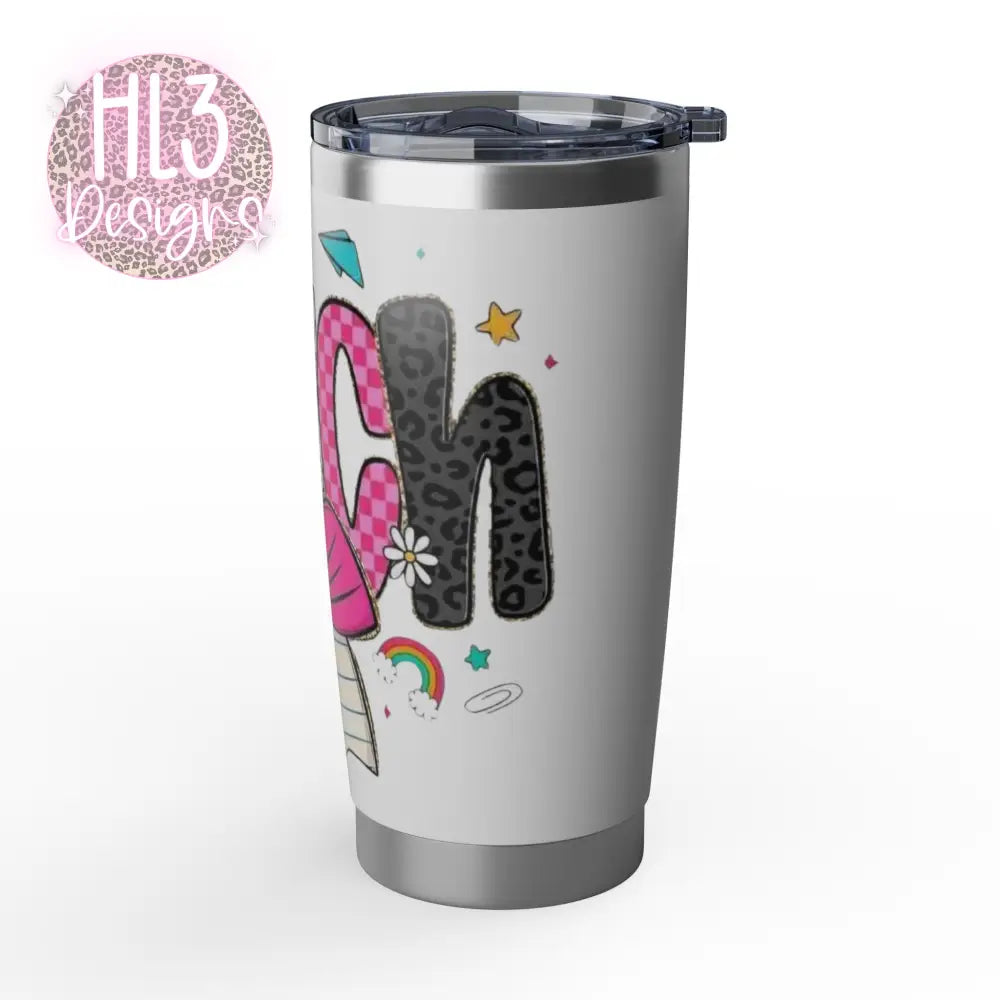 Teacher 20oz Stainless Steel Tumbler - White / 20oz - Mug