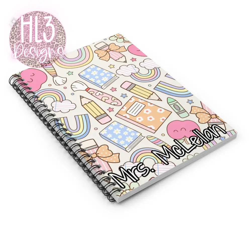 Teacher Spiral Notebook - Ruled Line - One Size - Paper products