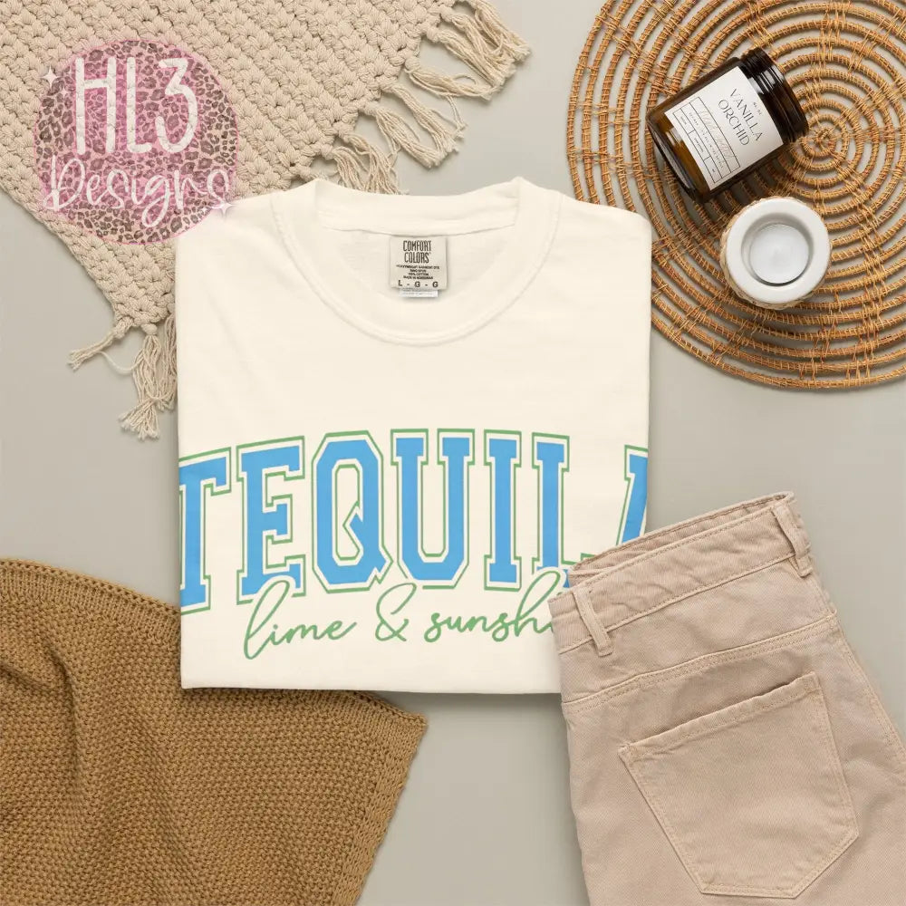Tequila Lime & Sunshine Comfort Color Tee - T-Shirt