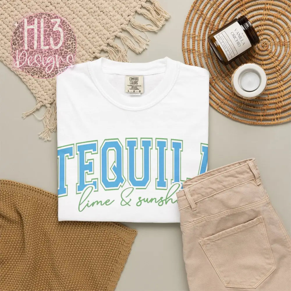 Tequila Lime & Sunshine Comfort Color Tee - T-Shirt