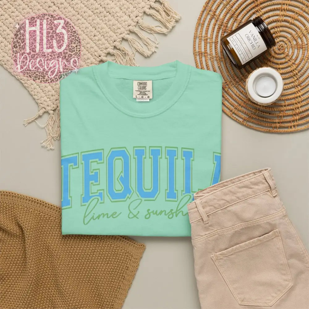 Tequila Lime & Sunshine Comfort Color Tee - T-Shirt