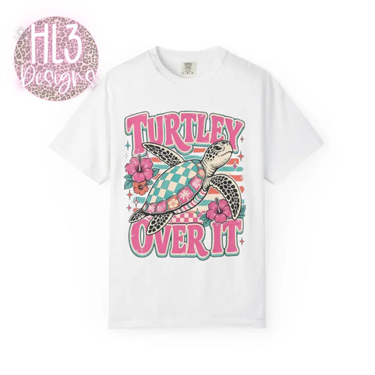 Turtley Over It Comfort Color T-shirt - White / M - T-Shirt