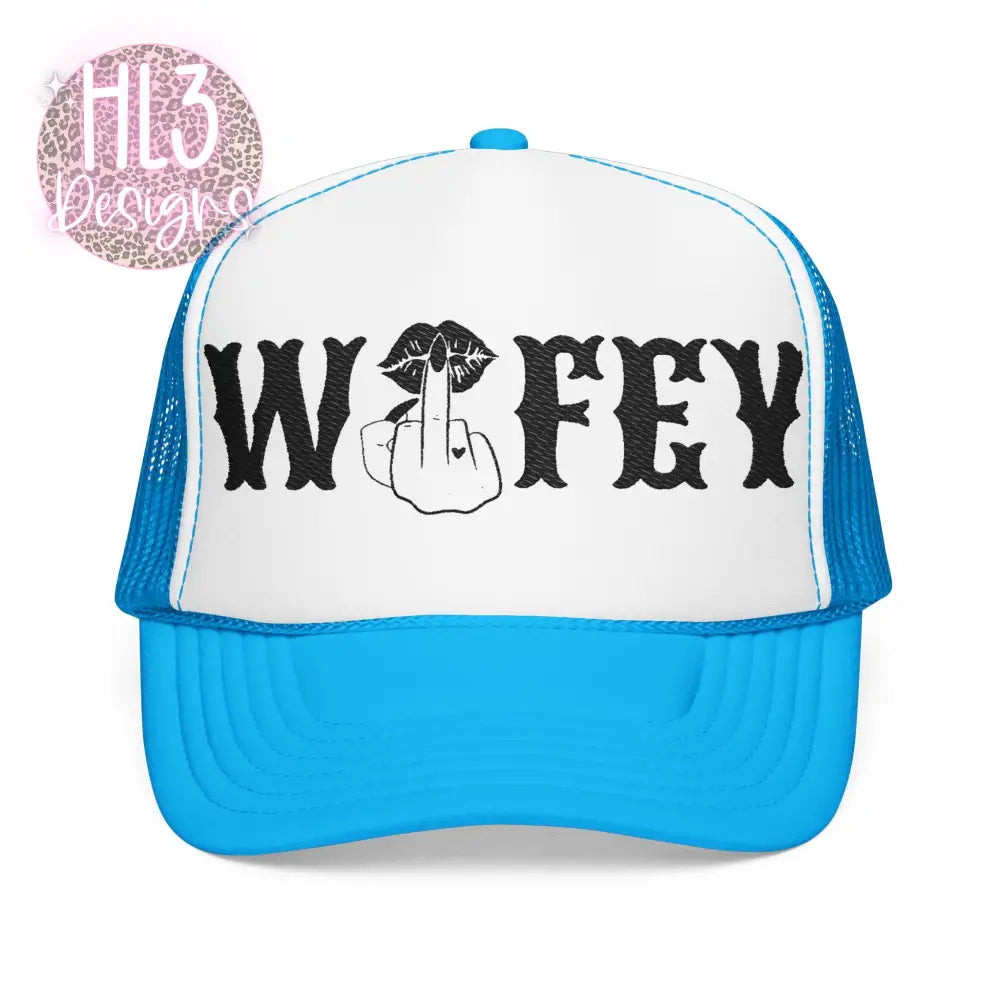 Wifey Trucker Hat - Blue/White / One size - Hats